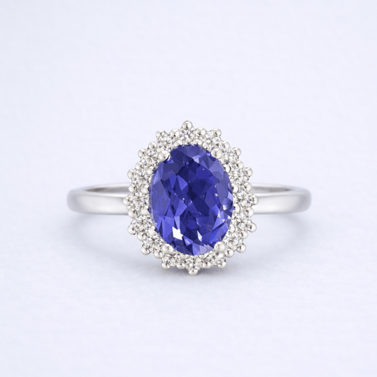 Anillo Iolita natural - Mateu Joyeros