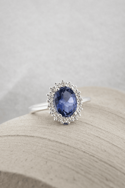 Anillo Iolita natural - Mateu Joyeros