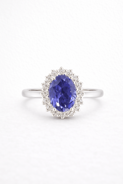 Anillo Iolita natural - Mateu Joyeros