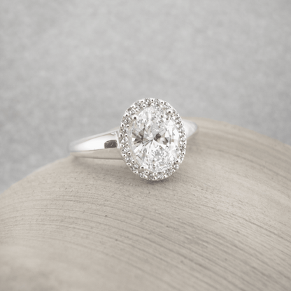 Anillo oval green - Mateu Joyeros