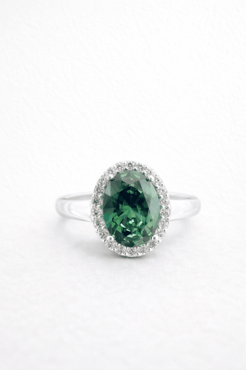 Anillo oval green - Mateu Joyeros