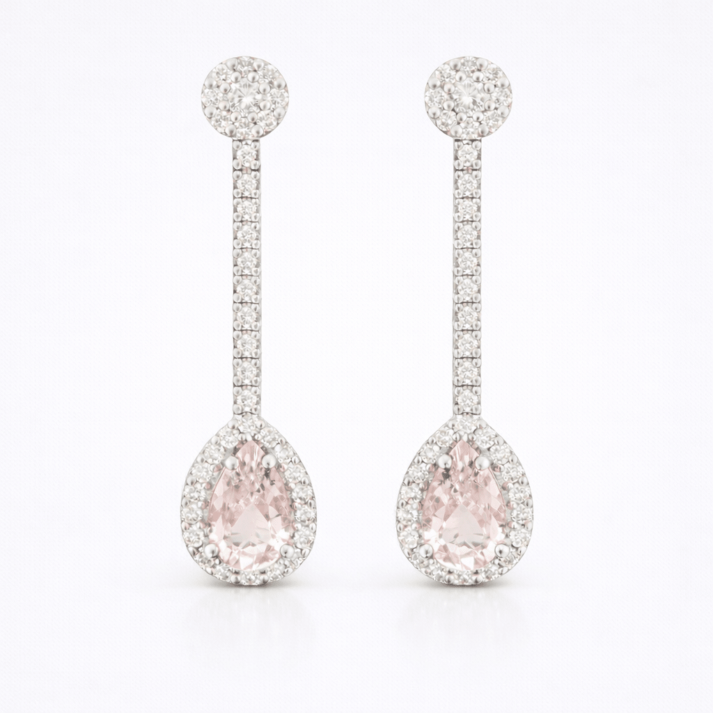 Pendientes morganita - Mateu Joyeros