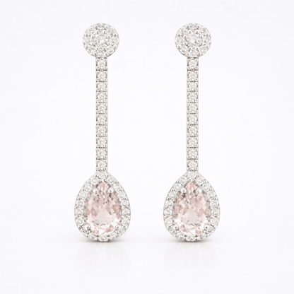 Pendientes morganita - Mateu Joyeros