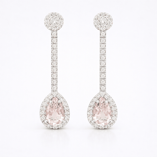 Pendientes morganita - Mateu Joyeros