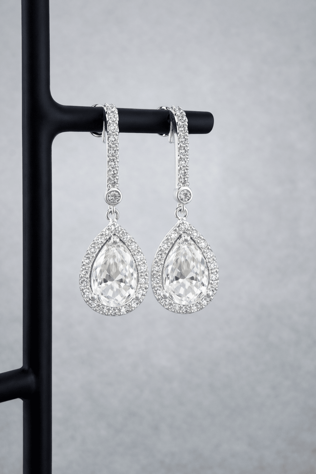 Pendientes topacio blanco - Mateu Joyeros