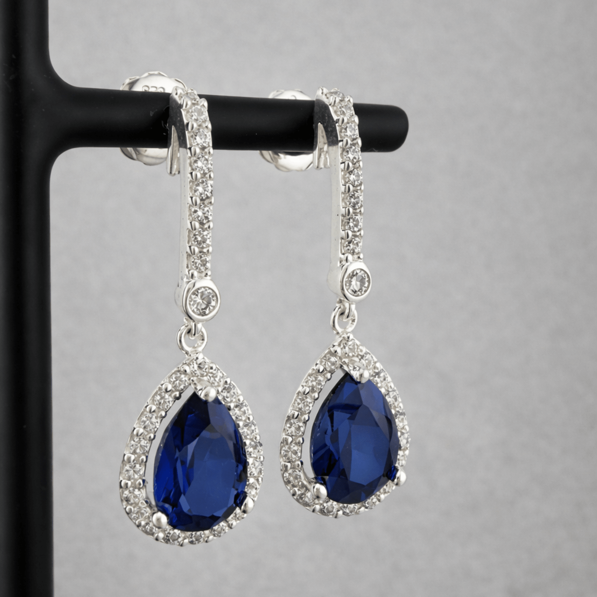 Pendientes zafiro - Mateu Joyeros